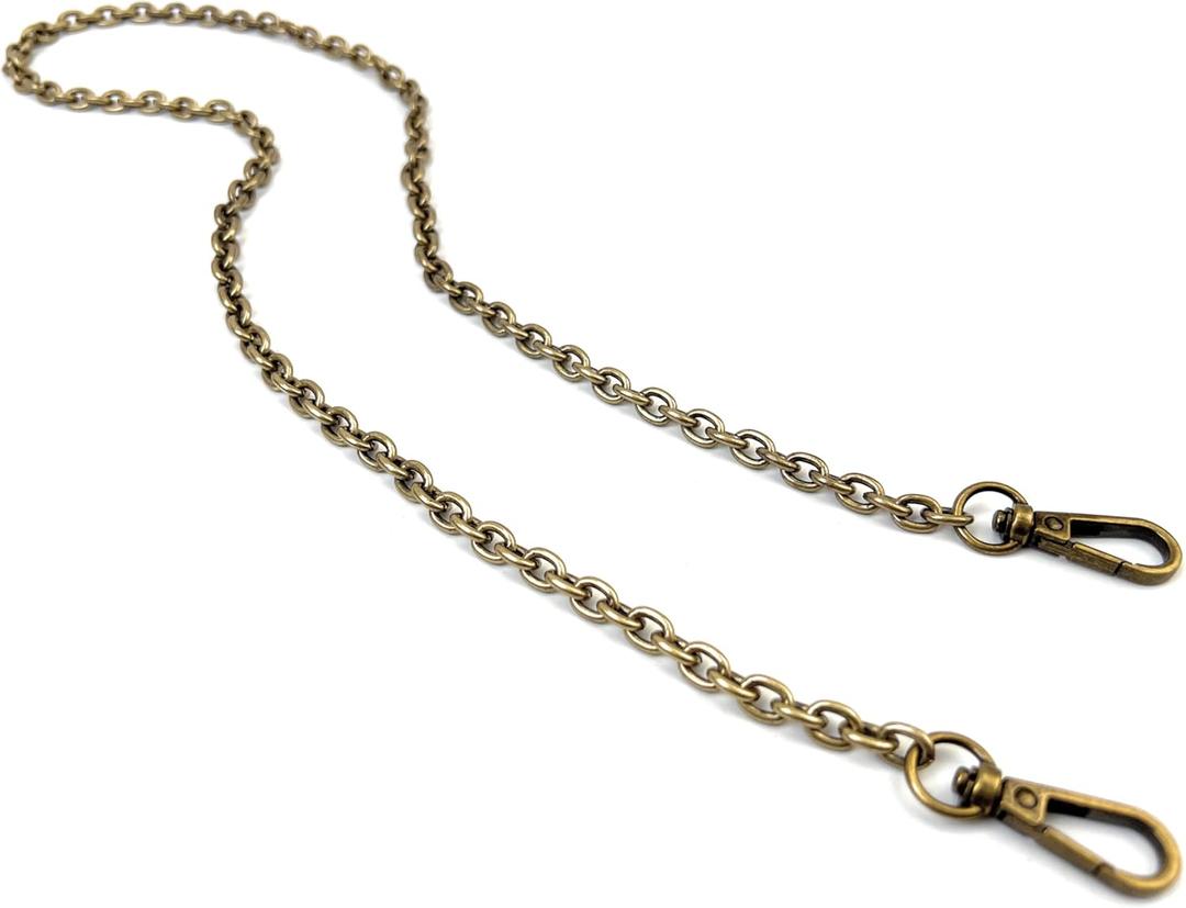 40 Inch Metal O Links Bronze Purse Chain Purse Strap Shoulder Crossbody Link Chain Replacement for Shoulder Bag Crossbody Bag