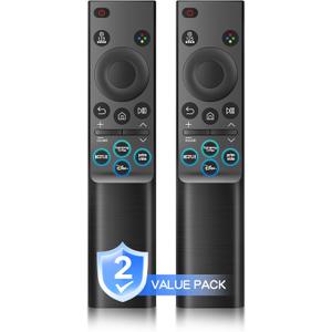 Pack of 2 Universal for Samsung TV Remote, Compatible with Samsung Remote Control for Smart TV, BN59-01388A Replacement for CU7000/DU7200, for 2015-2026 Crystal UHD Frame QLED LED HDTV Series TVs