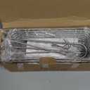 YQh Stainless steel double-layer shower rack, shower room hanging bathroom organizer, storage rack installed on the hanging bar or door, can store shampoo, hair conditioner, shower gel