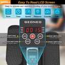 Under Desk Elliptical Machine, Electric Elliptical Exerciser for Senior, Quiet & Small Electric Seated Pedal Exerciser for Home with Display Monitor, Remote Control & 12 Adjustable Speeds
