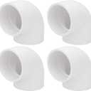 4Pack 2" 90 Degree Elbow PVC Pipe Fittings 2 Way Right Angle PVC Pipe Fitting, Furniture Build Grade SCH40 (Socket x Socket) 2" PVC Fitting Connectors for DIY PVC Shelf Garden Support Structure