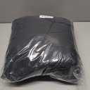 Tanming Women's Long Puffer Vest Casual Sleeveless Puffy Jacket with Removable Hood (Large, Black)