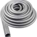 Galvanized Steel Flexible Metal Conduit - Greenfield Electrical Wiring, 3/4" x 25 ft, Corrosion Resistant, Smooth Interior