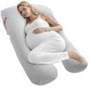 VEVOR Pregnancy Pillow, U-Shaped Full Body Maternity Pillow for Pregnant Women, Soft and Breathable Pregnant Support Pillows with Removable & Washable Cover, Perfect for Back, Belly, Hip, Legs Relief