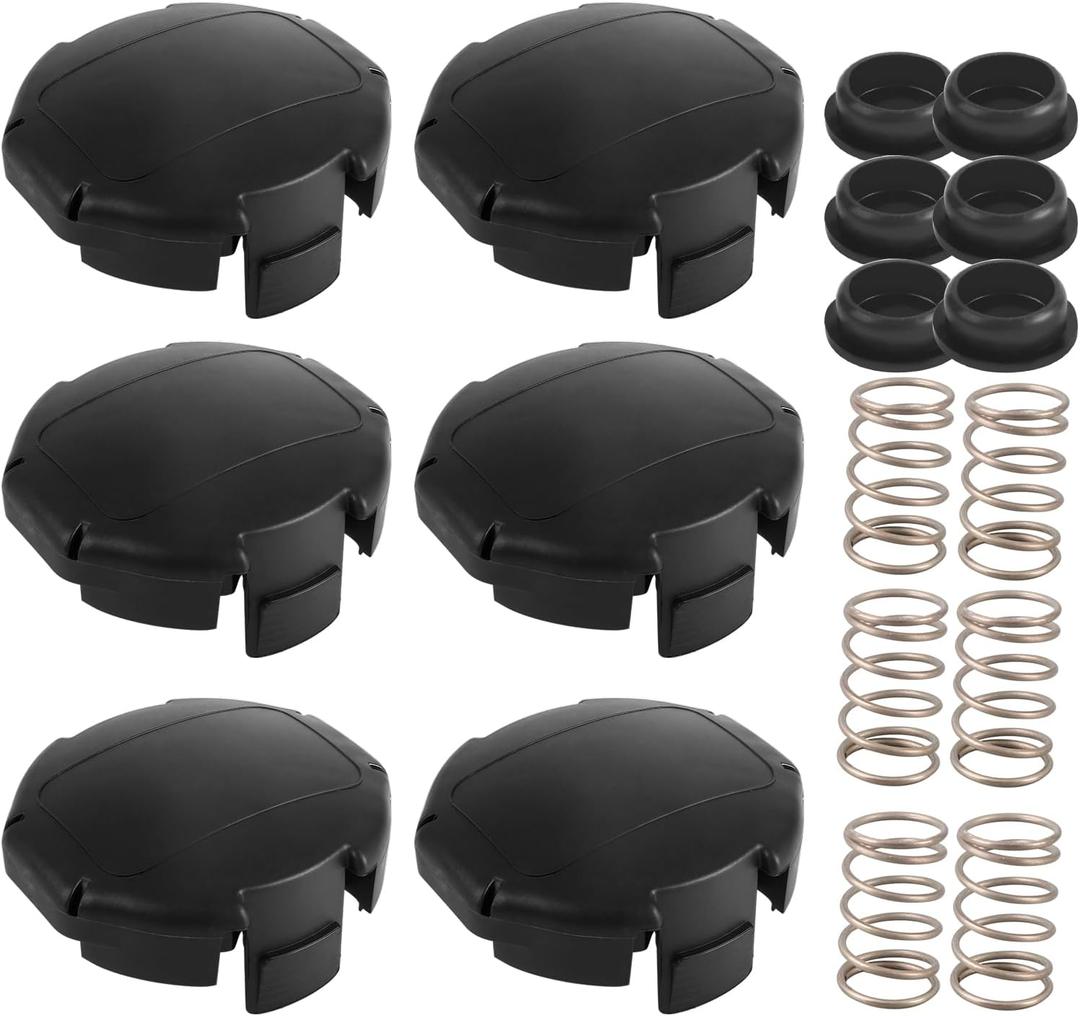 X472000070 Head Trimmer Weed Speed Feed Cap 400 (6*Head Trimmer Cap, 6*Springs, 6*Spring Cap)