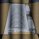 Bathroom Lights Over Mirror, 32.3 in 4-Light Bathroom Vanity Light, Brass Bathrooms Light Fixtures with Flared White Fabric Lampshade for Bedroom,Living Room,Dressing Table,Hardwired,E12 Base