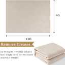 Bsmathom 9x12 Washable Area Rug, Boho Neutral Modern Soft Carpet Mat, Beige