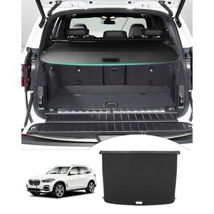 Powerty Cargo Cover for 2019-2025 2026 BMW X5 Trunk Cover Retractable Trunk Shielding Shade X5 Accessories Cargo Luggage Cover Black