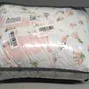 Floral Comforter Set King Size - 3 Pieces Pink White Floral Comforter Bedding Sets Reversible Pattern,King Bed in a Bag with Flowers Comforter and 2 Pillowcases