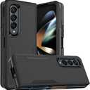 Case for Samsung Galaxy Z Fold 4 - Shockproof, Durable Phone Protective Case, Black