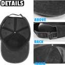 3 x Birthday Gifts for Him Her, Unique Gifts for for All Ages, Vintage Hat (01.black)