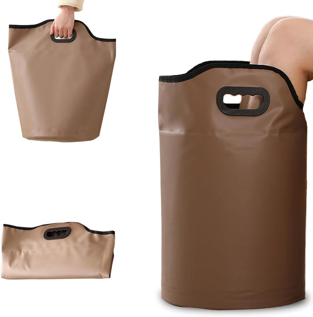 Collapsible Foot Bath Basin with Drainage Hole, Portable Foot Soak Tub with Handles, Travel & Camping Foot Spa Water Bucket