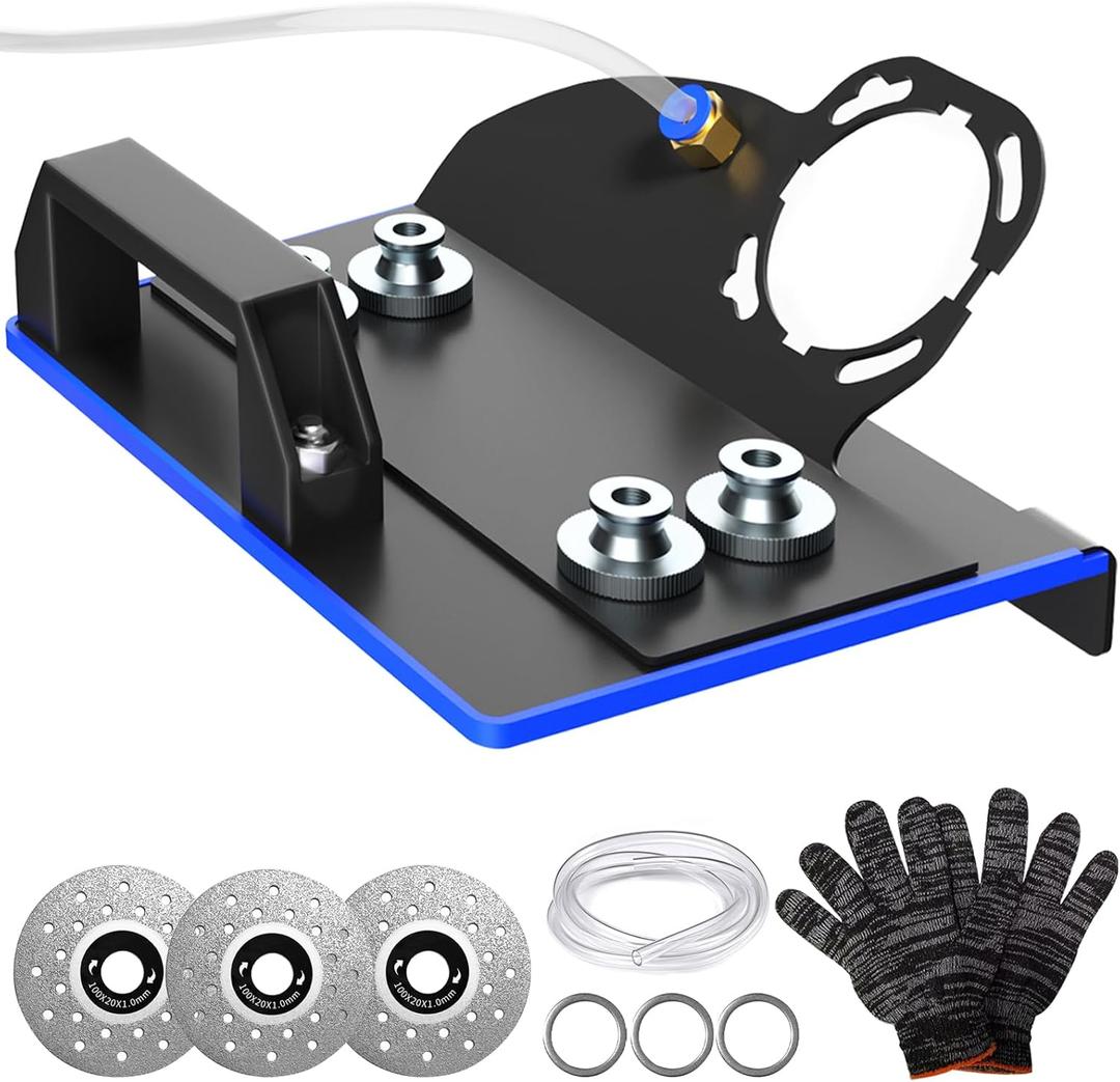 45 Degree Tile Chamfering Tool, Angle Grinder Stand for 45 Tile Cutting, Tile Cutter Tools Compatible with 100-Type Angle Grinders, Angle Grinder Attachments for Chamfering, Angle Can be Adjusted