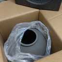 Ceramic Rustic Vase, 10.8 Inch Farmhouse Minimalist Tall Flower Vase for Table, Living Room, Home Decor, Bathroom, Holiday, Wedding, Set of 1, Sandstone Black