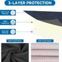 Waterproof Towel Car Seat Cover - Sweat-Wicking Post-Workout Seat Protector for Athletes, Gym, Yoga, Beach - Non-Slip, Machine Washable, Universal Fit Front Seat Mat