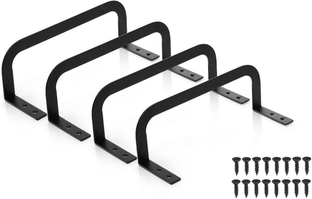 Tlence 4 Pcs Mattress Retainer Bar, Metal Mattress Slide Stopper, Non Slip Mattress Holder in Place Gripper, Thicken Bed Frame Gaskets to Prevent Sliding, Stabilizer Baffle for Bedroom Bed Frame