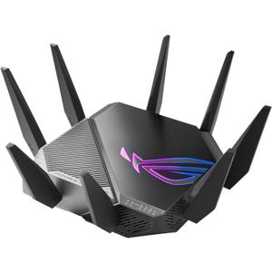 ASUS ROG Rapture GT-AXE11000 Tri-Band WiFi 6E Extendable Gaming Router, 6GHz Band, 2.5G Port, Triple-Level Game Acceleration, VPN Fusion, Subscription-Free Network Security, AiMesh Compatible