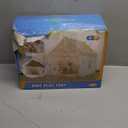 Frustum Design Kids Play Tent with Star Lights, Dual-Door Toddler Tent Indoor for Ages 4-8, Portable Toddler Playhouse Gift for Girls & Boys, Pink