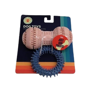 Dog Toys Two Pack Durable TPR