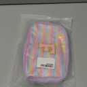 Fanny Pack for Girls,Birthday Easter Gifts,Chenille Initial Letter Girls Crossbody Bag,Preppy Teen Belt Bag for Graduation Travel Gifts,Cute Sequin Trendy Stuff (F, Purple)