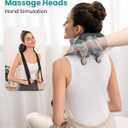 Nekteck Shiatsu Neck Massager with Heat, Cordless 6D Back Shoulder Kneading Massage Pillow, Body Muscle Relaxation Tools for Pain Relief Deep Tissue, FSA Eligible Gifts for Mom Dad Men Women