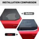 RT-TCZ Window Trim Strip Cover Window Molding Trim Cover Decoration Exterior Accessories for Ford F150 2021-2025 (Chrome)