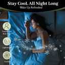 YIYEA 100% Organic Viscose Derived from Bamboo Sheets Full Size Set, Luxury 400TC Jacquard Bed Sheets, Soft Breathable Cooling Sheets,16" Deep Pocket, with 2 Sheet Fasteners (White, Full)