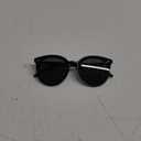 SOJOS Retro Round Polarized Sunglasses for Women Men Classic Vintage Sunnies SJ2069 (Black/Grey)