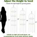 Garden Obelisk Trellis for Climbing Plants Outdoor 6 Ft Rose Bush Round Trellis for Pots Rustproof Metal Pipe with Plastic Coated Plant Flower Trellises for Clematis Vine Jasmine Support