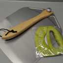 Meykwod Pizza Peel 12 inch, Aluminum Pizza Paddle, Metal Pizza Peel, Pizza Spatula for oven, with Foldable Wood Handle, Pizza oven accessories