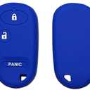 Silicone Key Fob Cover Case for Honda Civic, 3 Buttons Key Fob Cover Remote Fit for Honda Civic Sedan Civic Coupe Element Pilot 2000-2011, Key Fob Replacement A269ZUA106 72147-S04-A01 (Pink)