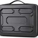 DOMISO 17 inch Laptop Sleeve with Handle Shockproof Computer Bag Waterproof EVA Protective Carrying Case for 17" Lenovo Yoga 720 IdeaPad 310 320 ThinkPad T570/Dell Inspiron 15/HP Envy 15, Black