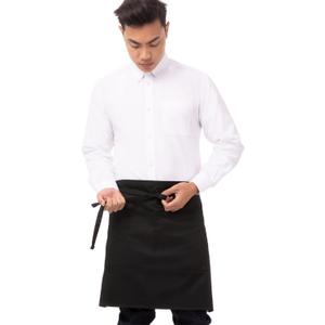 Chef Works Unisex Half Bistro Server Apron (One Size, Black)