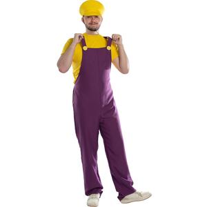 Evil Yellow Plumber Video Game Guy Men's Costume XL