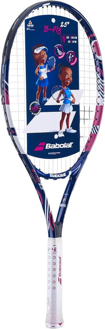 Babolat BFly Junior Tennis Racquets (Multiple Sizes) (25 Inch, Blue/Pink)