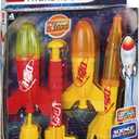 Toysmith, Liqui-Fly Hydro Rockets, 3 Easy To Use Water Rockets, For Boys & Girls Ages 8+, 5.5 inch