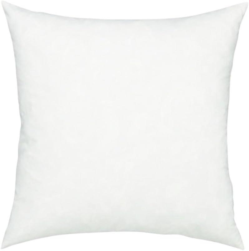 Fennco Styles White Pillow Insert - Premium Polyester Fiber, Made in USA, Square & Round Sizes 16" X 16"