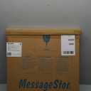 ECR4KIDS MessageStor Magnetic Dry-Erase Glass Board with Magnets, 17.5in x 17.5in, Wall-Mounted Whiteboard, Botanical, 2-Pack