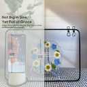 Farewell Gifts for Coworkers Resin Floral Keepsake Plate Decor with Pressed Real Flowers (Blue & White) Retirement & Goodbye Gifts for Coworkers Women