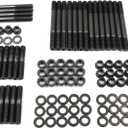 YZQPNB 12-Point Cylinder Gasket Head Stud Bolt Kit Compatible with Chevy Small Block SBC 350 265 267 283 302 305 307 327 383 400 Engines # 134-4001 PCE279.1001