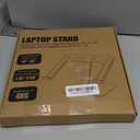 Foldable Laptop Stand, Height Adjustable Ergonomic Computer Stand for Desk, Aluminum Portable Laptop Riser Notebook Mount Compatible with MacBook Pro Air, HP, Dell 10-16" (Silver)