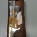 BS-MALL Makeup Brush Set 11Pcs Bamboo Synthetic Kabuki Brush Set Foundation Powder Blending Concealer Eye shadows Blush Cosmetics Brushes with Organizer Bag & Makeup Sponge (Bamboo 17)