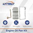 GXYWADY Engine Oil Pan Kit Ls 0il Pan Kit 302-2 Low Profile Replacement for Camaro Firebird Ventura Nova F-Body G-body A-body LS1 LS2 LS3 6.2L 6.0L 5.3L 4.8L