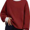 Women's Oversized Sweatshirts Color Block Turtleneck Fleece Pullover Tops Long Sleeve Loose Fall Fashion Outfits, M