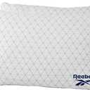 Reebok Charcoal Breeze Pillow 2 Pack, Queen Size, RBK Fresh Pillows with Cooling Airflow, Odor Neutralizing & Moisture Wicking, Moderate Firm Support for Side, Back & Stomach Sleepers GRS Certified, 20 inches x 28 inches