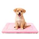 Dog Bed Mat,Reversible & Ultra Soft Kennel Pad-Machine Washable Pet Bed for Dogs & Cats-All-Weather Crate Liner for Crates,Carriers & Travel (Pink, 24" L x 18" W x 1.5" Th)