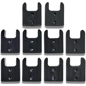 Commander Tool & Garage Organization | Milwaukee Tool Holder, Mounting Plate/Wall Mount, Tool Organizer, and Storage System for M18 Power Tools (Black, Pack of 10)