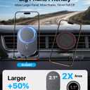 andobil 2026 Upgraded for Magsafe Car Mount [Biggest Panel, Big Phone Friendly] 360 Rotation Magnetic Phone Holder for Car Vent Suitable for iPhone 17/16/15 Pro Max Samsung S25/S24 (Grey)