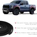 XmuxHai 30Ft Fender Flare Edge Trim, Rubber Gasket for Fender Flares Universal,Fender Flare Rubber Seal for Car and Truck Wheel Wells,rubberAutomotive Adhesive Tape Bonds to Flare