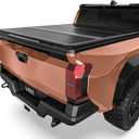 LEDKINGDOMUS Hard Trifold Truck Bed Tonneau Cover Fits for Toyota Tacoma 2024 2025 2026 5ft Bed with Track Rail System(Excl. Trail)